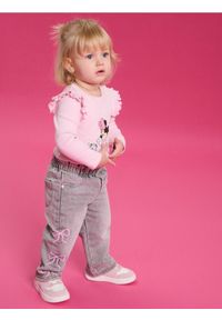 Sinsay - Jeansy pull on z efektem sprania - szary. Kolor: szary. Materiał: jeans #1