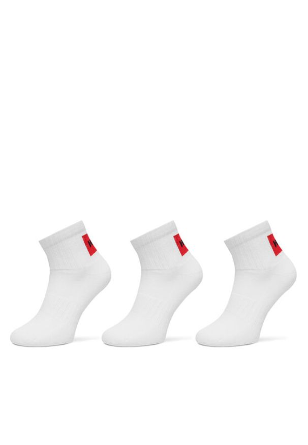 Hugo - HUGO Skarpety krótkie 50541597 Biały. Kolor: biały. Materiał: bawełna