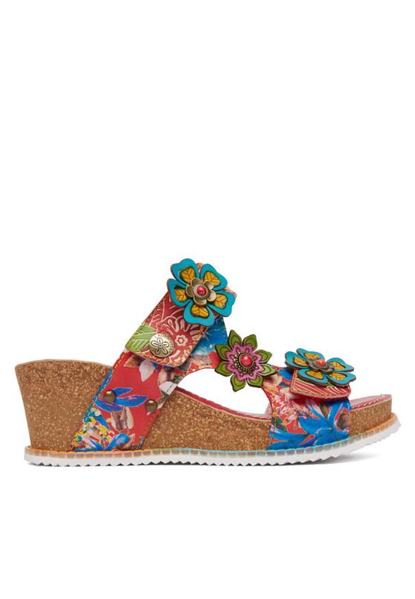 Laura Vita Klapki Bonito 31 Czerwony. Kolor: czerwony. Materiał: skóra