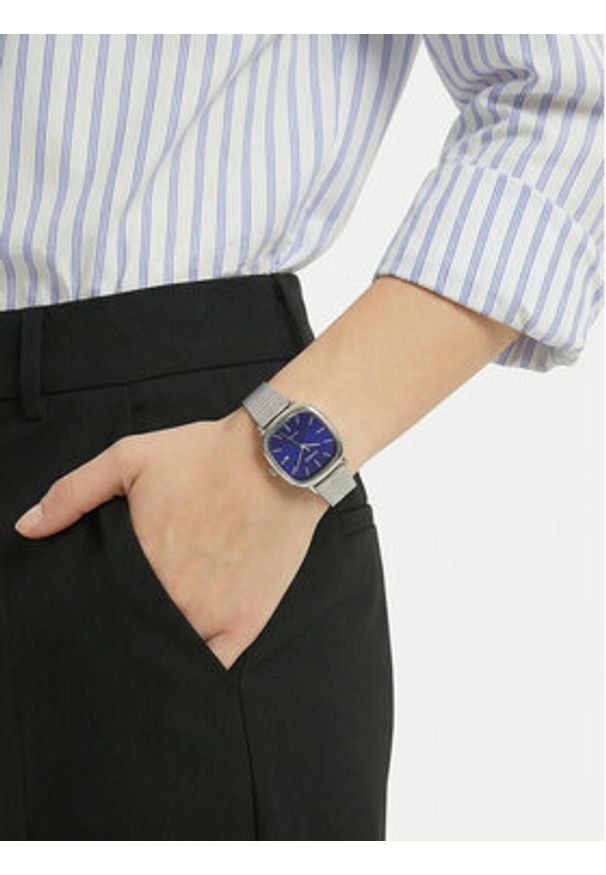 Casio Zegarek LTP-B166D-2AVEF Srebrny. Kolor: srebrny