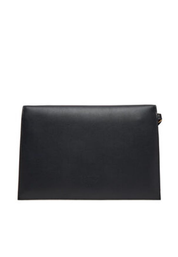 Pinko - PINKO Torebka Flat Purse Handle AI 25-26 PCPL104820 A0F1 Czarny. Kolor: czarny. Materiał: skórzane
