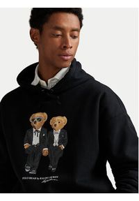 Polo Ralph Lauren Bluza 710981802001 Czarny Relaxed Fit. Typ kołnierza: polo. Kolor: czarny. Materiał: bawełna #3