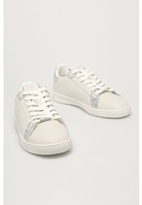 Pepe Jeans - Buty skórzane Brompton Touch. Nosek buta: okrągły. Zapięcie: sznurówki. Kolor: biały. Materiał: skóra #3