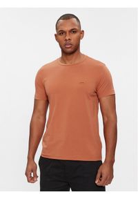 Calvin Klein T-Shirt K10K112724 Pomarańczowy Slim Fit. Kolor: pomarańczowy. Materiał: bawełna