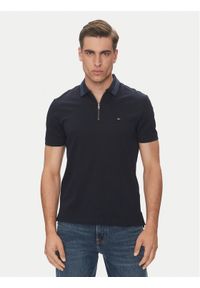 TOMMY HILFIGER - Tommy Hilfiger Polo MW0MW38473 Granatowy Regular Fit. Typ kołnierza: polo. Kolor: niebieski. Materiał: bawełna #1