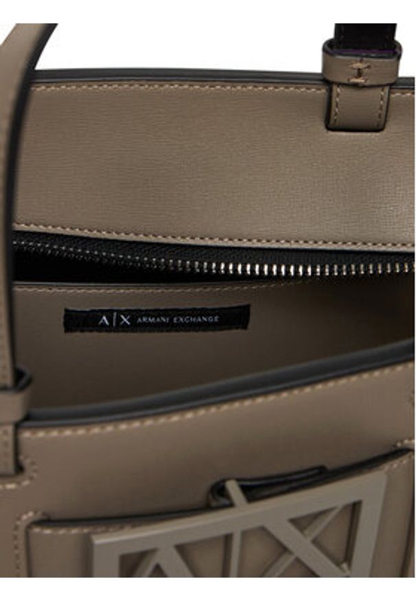 Armani Exchange Torebka 942690 0A874 U6242 Brązowy. Kolor: brązowy. Materiał: skórzane
