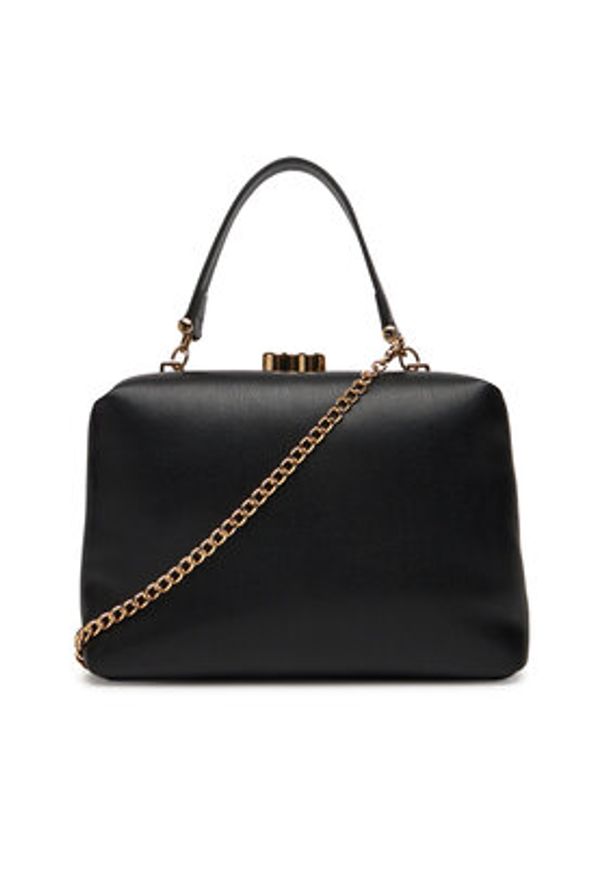 Love Moschino - LOVE MOSCHINO Torebka JC4096PP1NLM0000 Czarny. Kolor: czarny. Materiał: skórzane