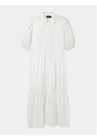 Desigual Sukienka koszulowa Berkeley 24SWVW59 Biały Regular Fit. Kolor: biały. Materiał: bawełna. Typ sukienki: koszulowe #6