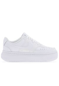 Buty damskie Nike Court Vision Alta DM0113-100 - białe. Kolor: biały. Materiał: syntetyk, guma, skóra. Szerokość cholewki: normalna. Obcas: na platformie. Model: Nike Court #1
