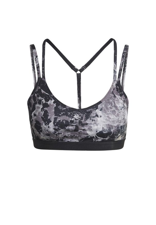 Biustonosz adidas Adidas Wms Sport-bh Yo Ess Ls, Kobiety. Kolor: czarny. Materiał: materiał, poliester. Sport: joga i pilates