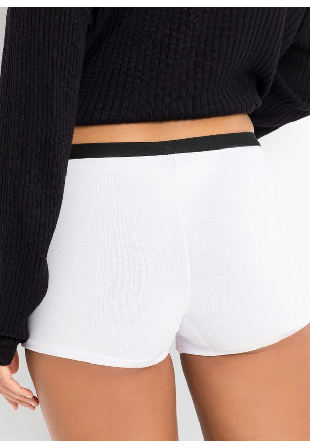 bonprix - Bokserki damskie (4 pary). Kolor: czarny