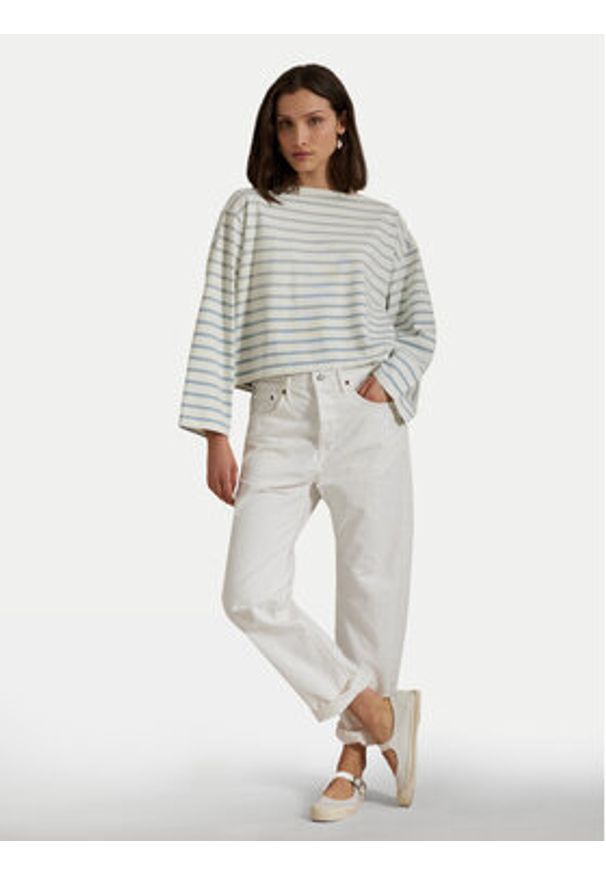 Polo Ralph Lauren Bluzka 211959103003 Écru Relaxed Fit. Typ kołnierza: polo. Materiał: bawełna