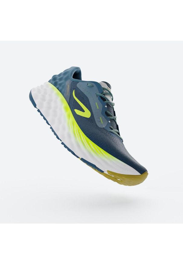 KIPRUN - Buty do biegania męskie Kiprun KS900.2. Kolor: zielony, żółty, wielokolorowy, biały, niebieski. Szerokość cholewki: normalna. Sport: bieganie
