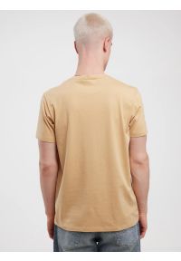 Big-Star - Koszulka męska z nadrukiem beżowa Millaner 805. Kolor: beżowy. Materiał: jeans, bawełna. Wzór: nadruk. Styl: klasyczny #2