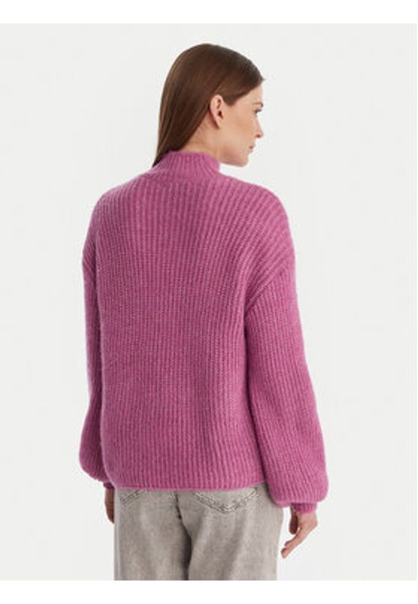 Vero Moda Sweter Ellie 10346753 Fioletowy Oversize. Kolor: fioletowy. Materiał: syntetyk
