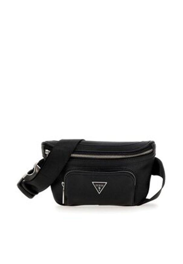 Guess Nerka Certosa Saffiano Smart Mini Bags HMECSA P3332 Czarny. Kolor: czarny. Materiał: skóra