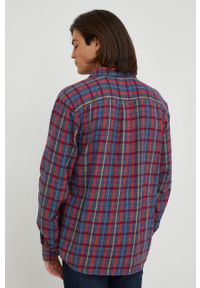 Wrangler koszula bawełniana męska kolor granatowy regular z kołnierzykiem klasycznym. Typ kołnierza: kołnierzyk klasyczny. Kolor: niebieski. Materiał: bawełna. Styl: klasyczny #4