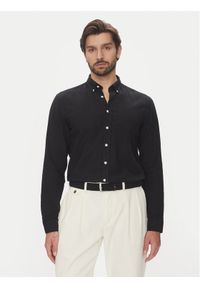 Lindbergh Koszula 30-203344B Czarny Relaxed Fit. Kolor: czarny. Materiał: bawełna