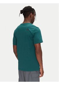 The North Face T-Shirt SS Fine NF0A8A6M Zielony Regular Fit. Kolor: zielony. Materiał: bawełna