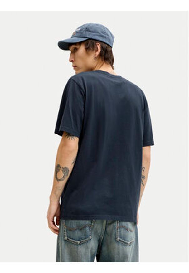 Jack & Jones T-Shirt Blucaleb 12293019 Granatowy Regular Fit. Kolor: niebieski. Materiał: bawełna
