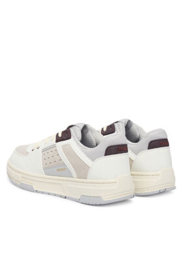 Hugo - HUGO Sneakersy Yarrow 50558023 Biały. Kolor: biały. Materiał: skóra