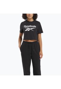 Reebok Fitness - Koszulka Reebok Identity Big Logo Crop Tee. Kolor: czarny. Sport: fitness #1
