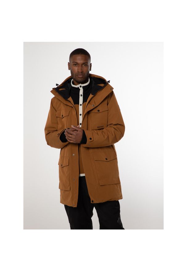 Kurtka zimowa męska Protest MELTIN. Kolor: wielokolorowy, beżowy, brązowy. Sezon: zima. Sport: turystyka piesza