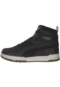 Buty do chodzenia dla dzieci Puma Rbd Game Wtr. Wysokość cholewki: za kostkę. Zapięcie: sznurówki. Kolor: czarny. Materiał: materiał. Szerokość cholewki: normalna. Sport: turystyka piesza
