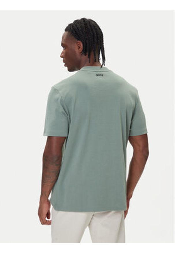 BOSS T-Shirt Iconic TL 50543905 Zielony Relaxed Fit. Kolor: zielony. Materiał: bawełna