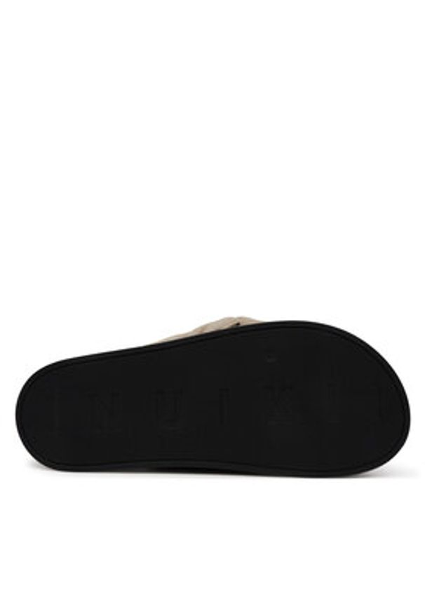 Inuikii Klapki Oversized 70104-147 708 Beżowy. Kolor: beżowy. Materiał: materiał