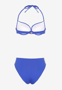 Born2be - Niebieskie Bikini Wiązany Biustonosz i Majtki Typu Figi Vanissa. Kolor: niebieski #5