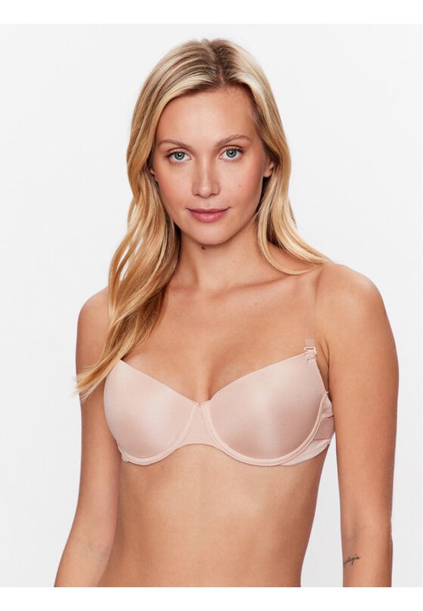 Hunkemöller Biustonosz z fiszbiną Transparant 154700 Beżowy. Kolor: beżowy