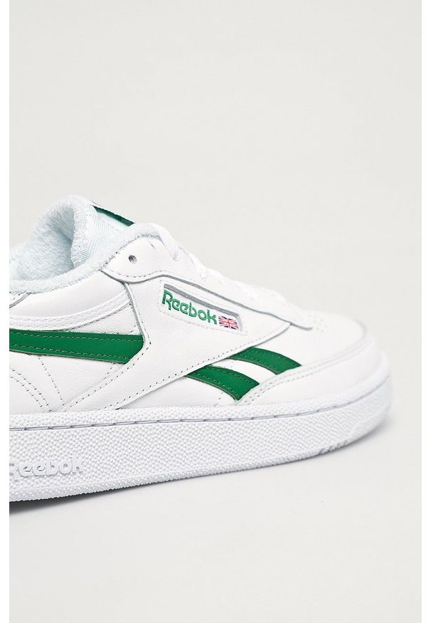 Reebok Classic - Buty skórzane Club C Revenge EG9271. Nosek buta: okrągły. Zapięcie: sznurówki. Kolor: biały. Materiał: skóra. Model: Reebok Club, Reebok Classic