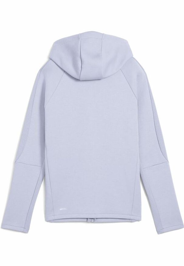 Puma - Damska rozpinana bluza z kapturem EVOSTRIPE PUMA Cool Weather Blue. Typ kołnierza: kaptur. Kolor: niebieski