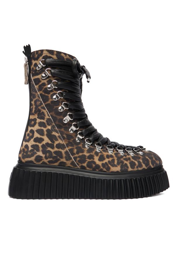 AGL Trzewiki D751501PGKI0454157 Brązowy. Kolor: brązowy. Materiał: skóra