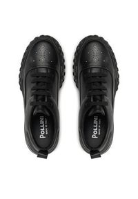 Pollini Sneakersy SA10183G0LTN100A Czarny. Kolor: czarny. Materiał: skóra
