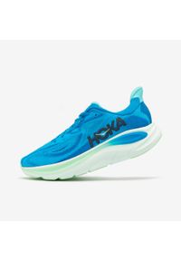 Hoka One One - Buty do biegania męskie Hoka Clifton 10. Kolor: niebieski. Materiał: żakard. Szerokość cholewki: normalna. Wzór: geometria. Sezon: lato. Sport: bieganie