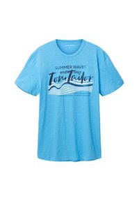 Tom Tailor T-Shirt 1036322 Niebieski Regular Fit. Kolor: niebieski. Materiał: bawełna