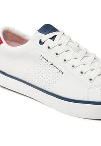 TOMMY HILFIGER - Tommy Hilfiger Sneakersy Th Hi Vulc Low Core Seasonal FM0FM05110 Écru. Materiał: materiał #6