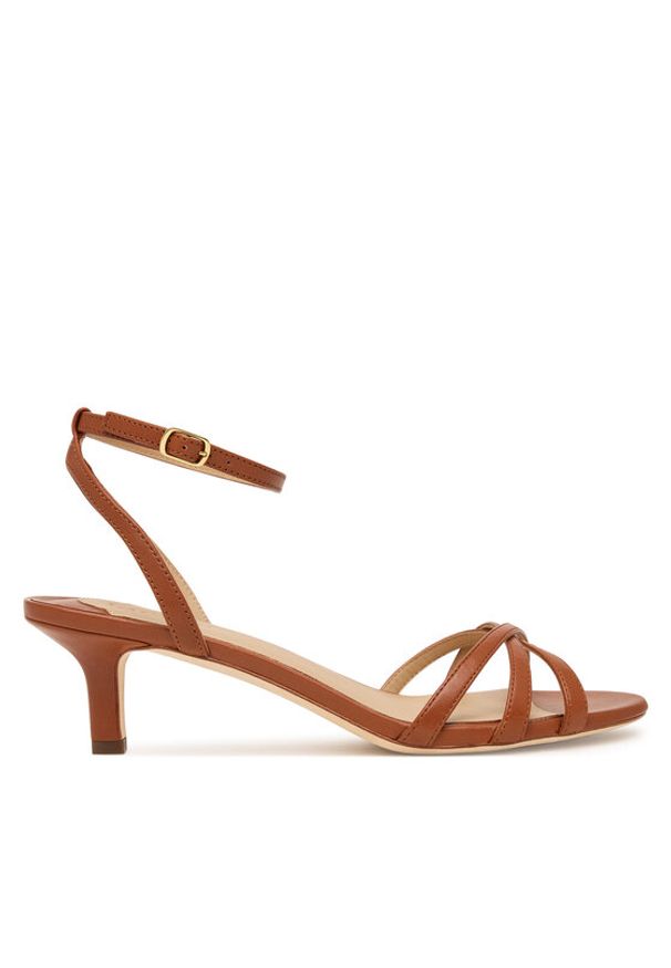Lauren Ralph Lauren - LAUREN RALPH LAUREN Sandały Kendyl 802P10397001 Brązowy. Kolor: brązowy. Materiał: skóra