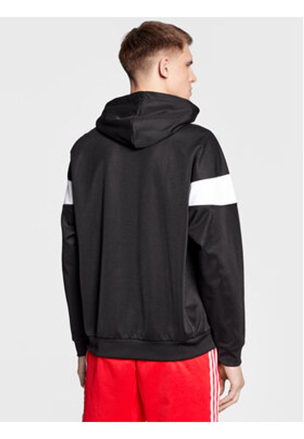 Adidas - adidas Bluza Adicolor Classics Cut Line Hoodie HS2065 Czarny Loose Fit. Kolor: czarny. Materiał: syntetyk