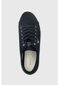 GANT - Gant tenisówki Pillox damskie kolor granatowy. Nosek buta: okrągły. Zapięcie: sznurówki. Kolor: niebieski. Materiał: guma