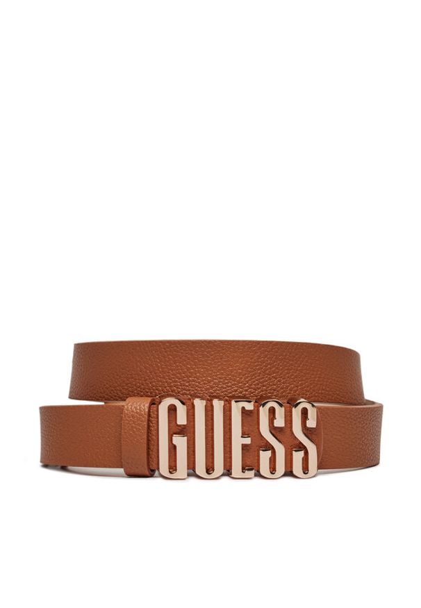 Guess Pasek Damski Meridian (BG) Belts BW9114 P4225 Brązowy. Kolor: brązowy. Materiał: skóra