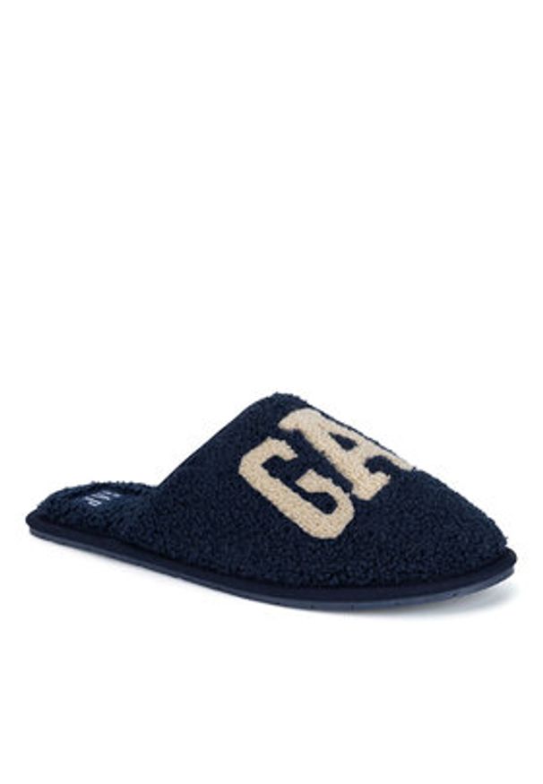 GAP - Gap Kapcie PLANO HOMESLIPPER M GP508015AM-NVOF Granatowy. Kolor: niebieski. Materiał: materiał