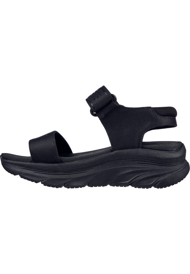 skechers - Sandały Skechers D'lux Walker - New B, Czarny, Kobiety. Kolor: czarny. Materiał: syntetyk, materiał. Sezon: lato