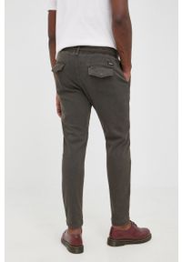 Desigual spodnie 22SMPK03 męskie kolor zielony gładkie. Kolor: zielony. Materiał: bawełna. Wzór: gładki #4