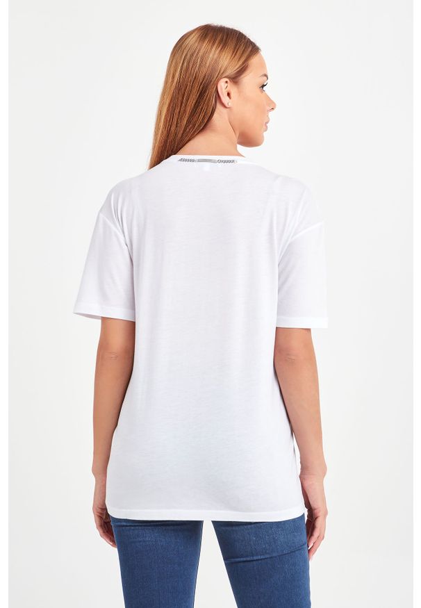 Patrizia Pepe - T-SHIRT PATRIZIA PEPE. Okazja: na co dzień. Materiał: materiał. Styl: casual