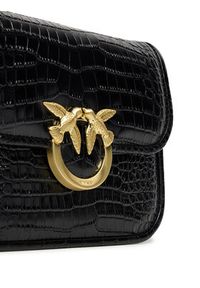 Pinko - PINKO Torebka Love Box Bag Fl Mini AI 25-26 PLTT 104297 A2OH Czarny. Kolor: czarny. Materiał: skórzane #5