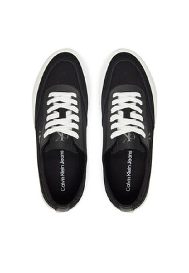 Calvin Klein Jeans Sneakersy Vulc Flatform Low Cv Mix Mg YW0YW01770 Czarny. Kolor: czarny. Materiał: materiał