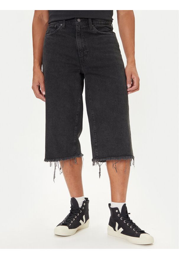 Levi's® Jeansy Capri 478™ 004A8-0003 Czarny Baggy Fit. Kolor: czarny